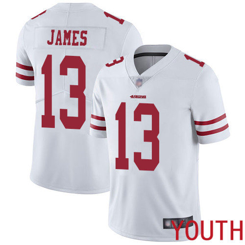 San Francisco 49ers Limited White Youth Richie James Road NFL Jersey #13 Vapor Untouchable->youth nfl jersey->Youth Jersey
